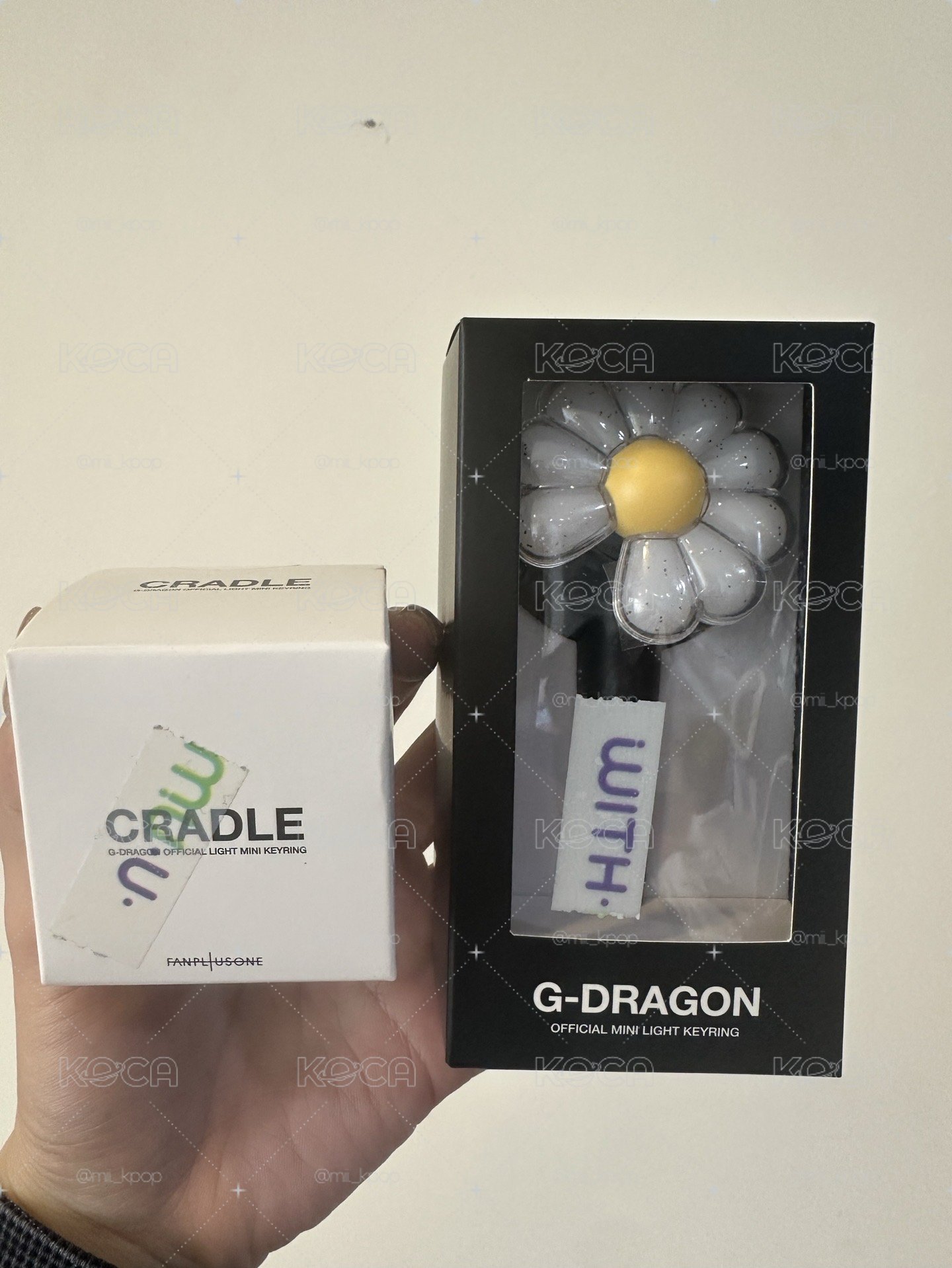 GD 小花手燈鑰匙圈+小盆栽組
