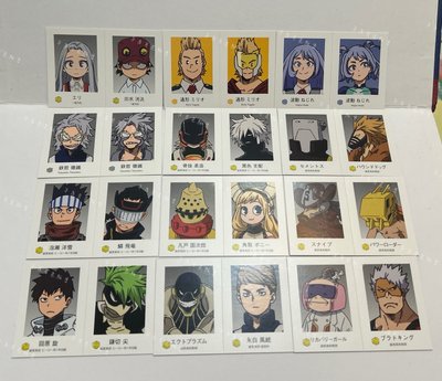 我的英雄學院 證件照 燙金 綠谷 轟焦凍 相澤老師 歐爾麥特 霍克斯 心操 死柄木 荼毗