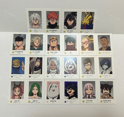 我的英雄學院 證件照 燙金 綠谷 轟焦凍 相澤老師 歐爾麥特 霍克斯 心操 死柄木 荼毗