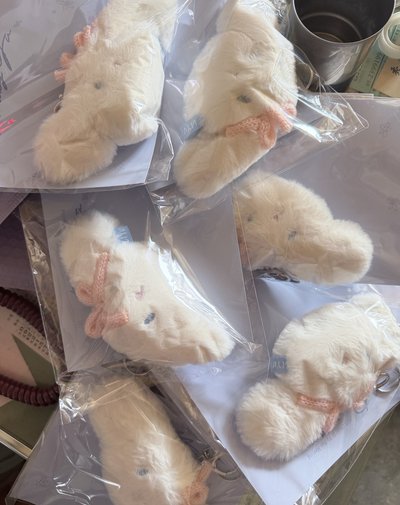崔立于 兔子毛絨吊飾🐰