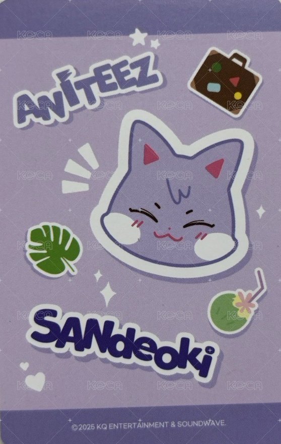 ANITEEZ IN THE CALLING 周邊卡 LUGGAGE COVER S 背面