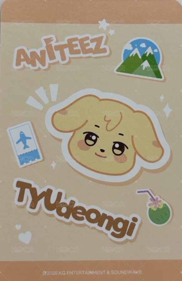 ANITEEZ IN THE CALLING 周邊卡 LUGGAGE COVER S 背面