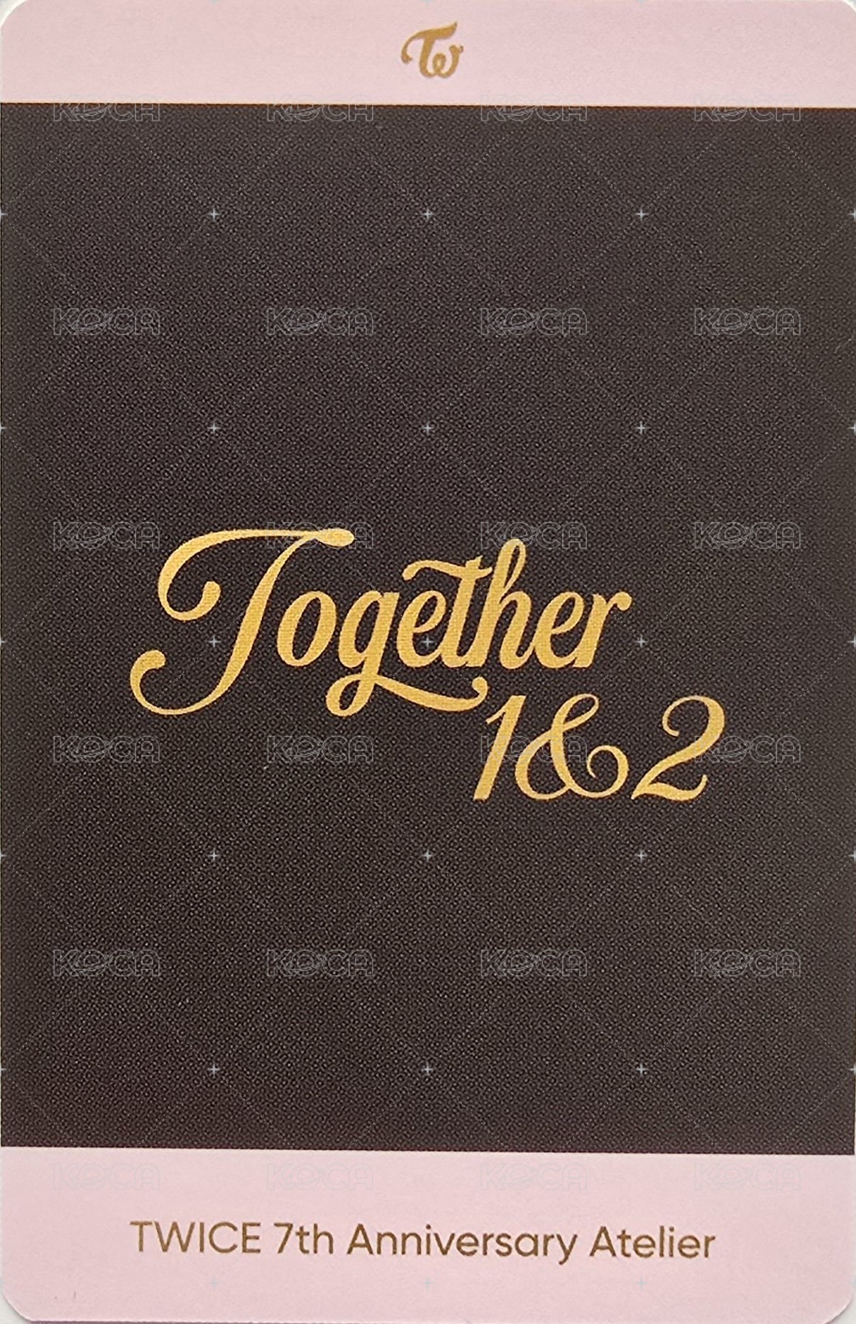 七週年 周邊卡 卡磚卡 背面