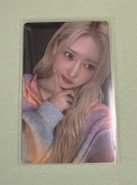 甜美彩色毛衣藍自拍