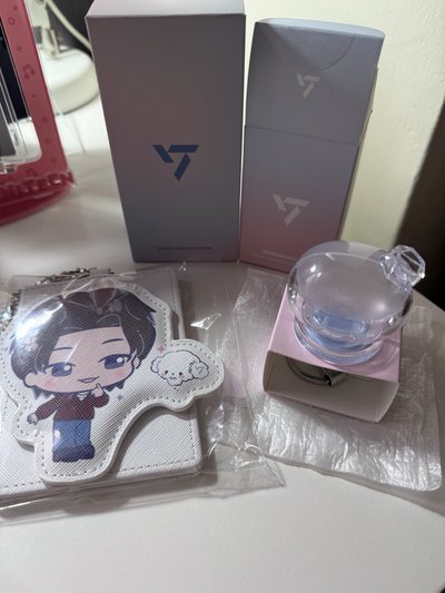 合售✨三麗鷗XSEVENTEEN-WOOZI卡套+蹦蹦手燈頭+三代小手燈