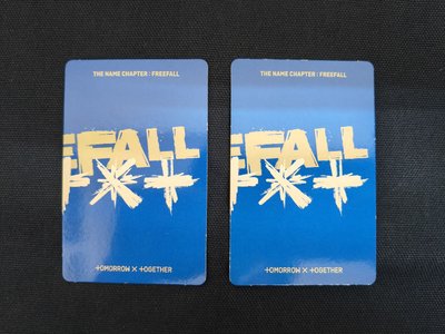 TXT 正規三輯 FREEFALL 電子專 小卡 然竣 杋圭 圖上兩張一起售