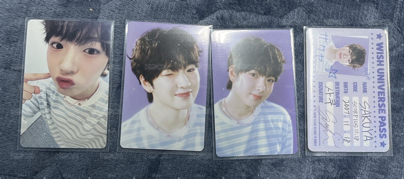 NCT WISH 2025台歷 Sakuya小卡
