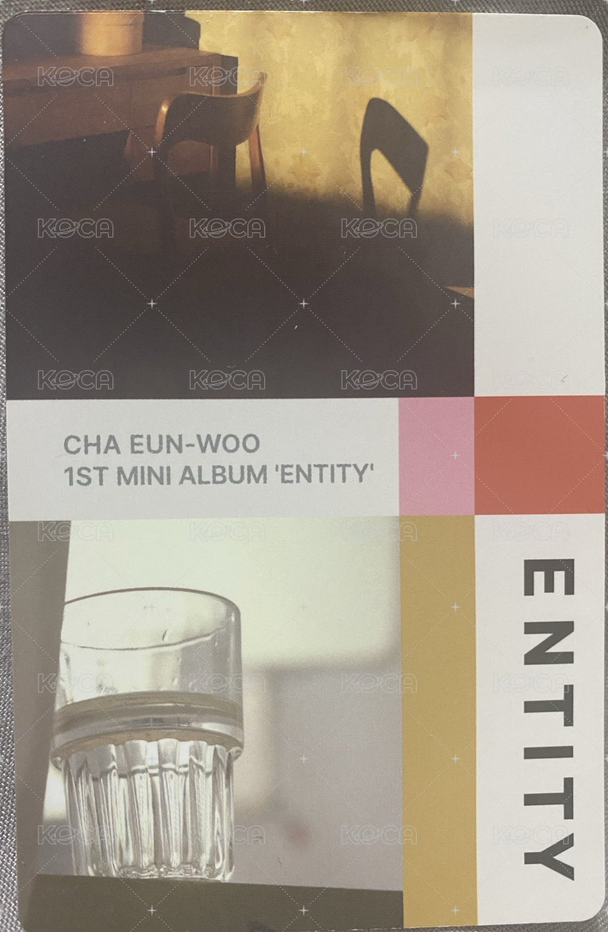 ENTITY 專輯卡  背面