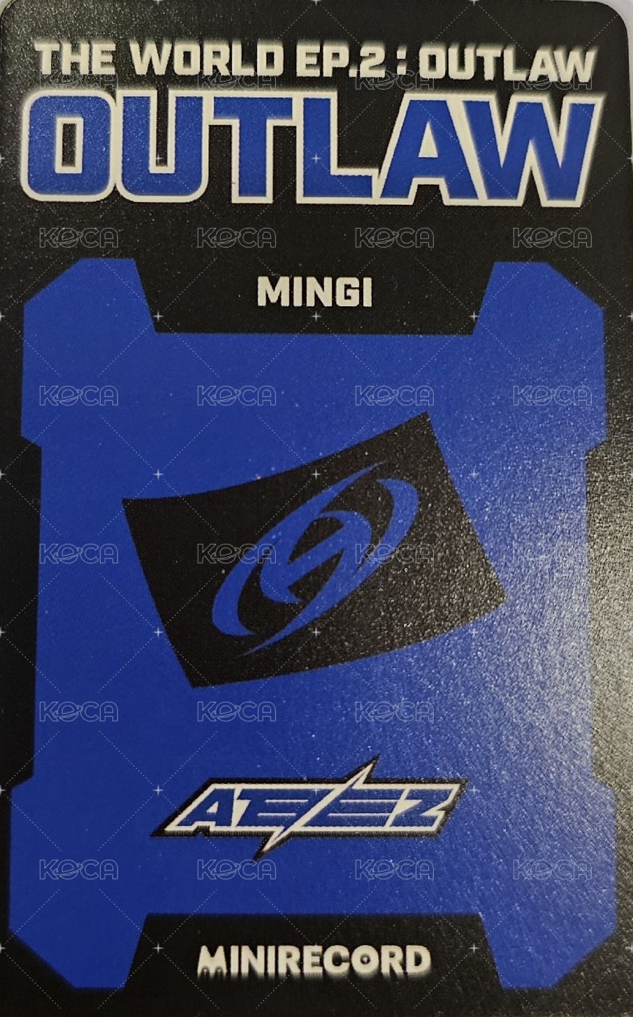 Outlaw MINIRECORD Reservation Bonus Lenti card 特典卡  背面