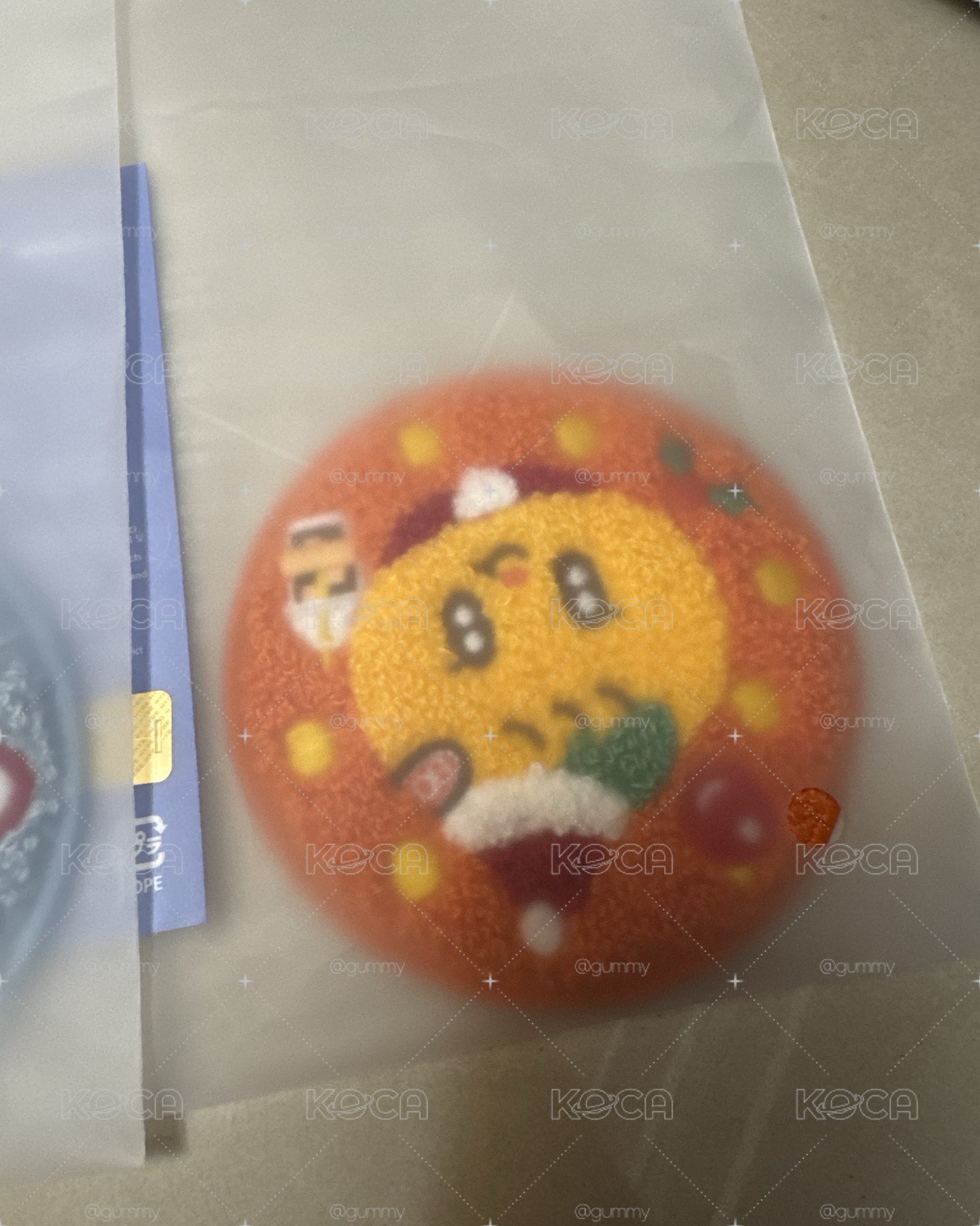 可愛橘子杯墊