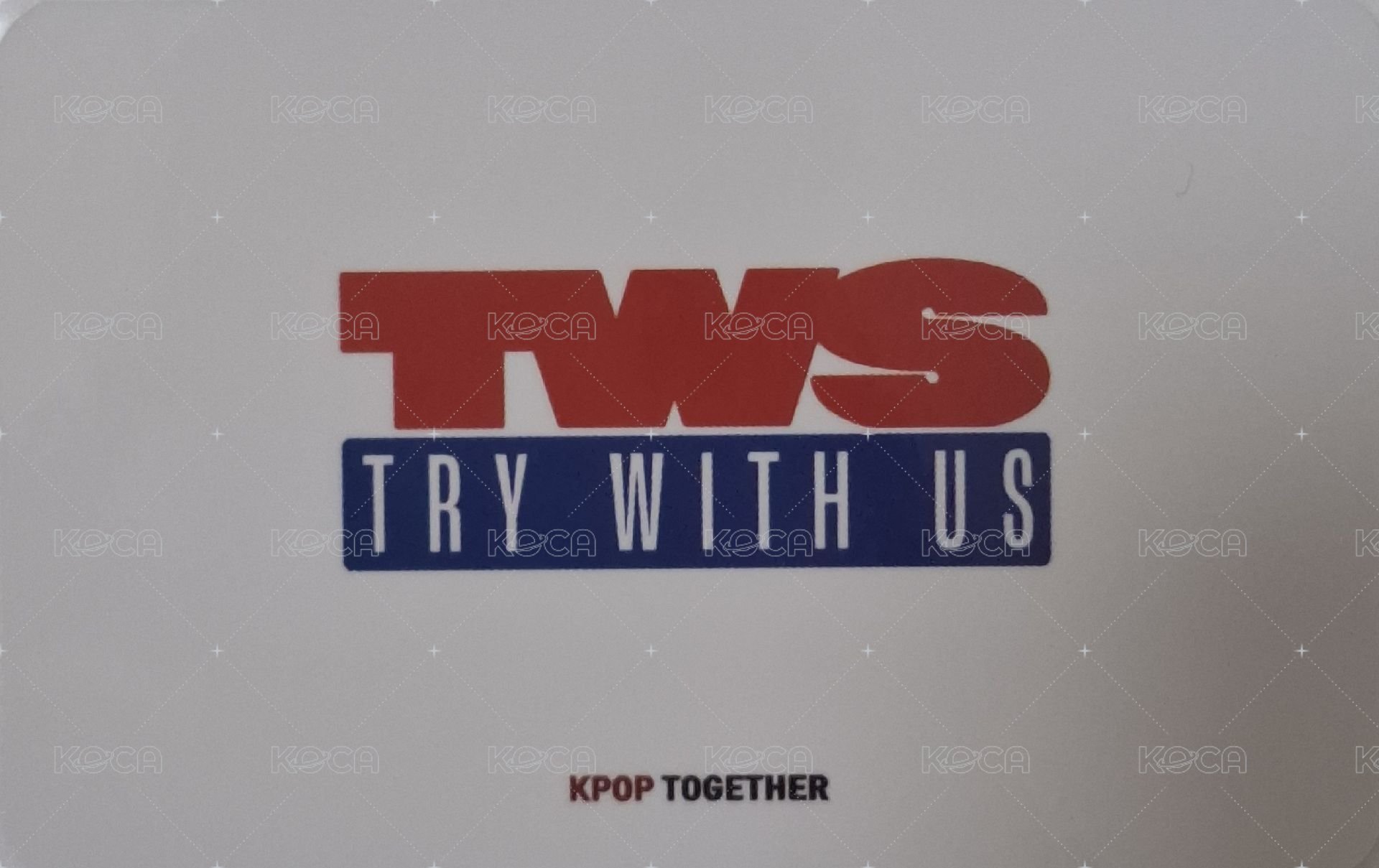 TRY WITH US kpop together 單封預售 特典卡 團卡 背面