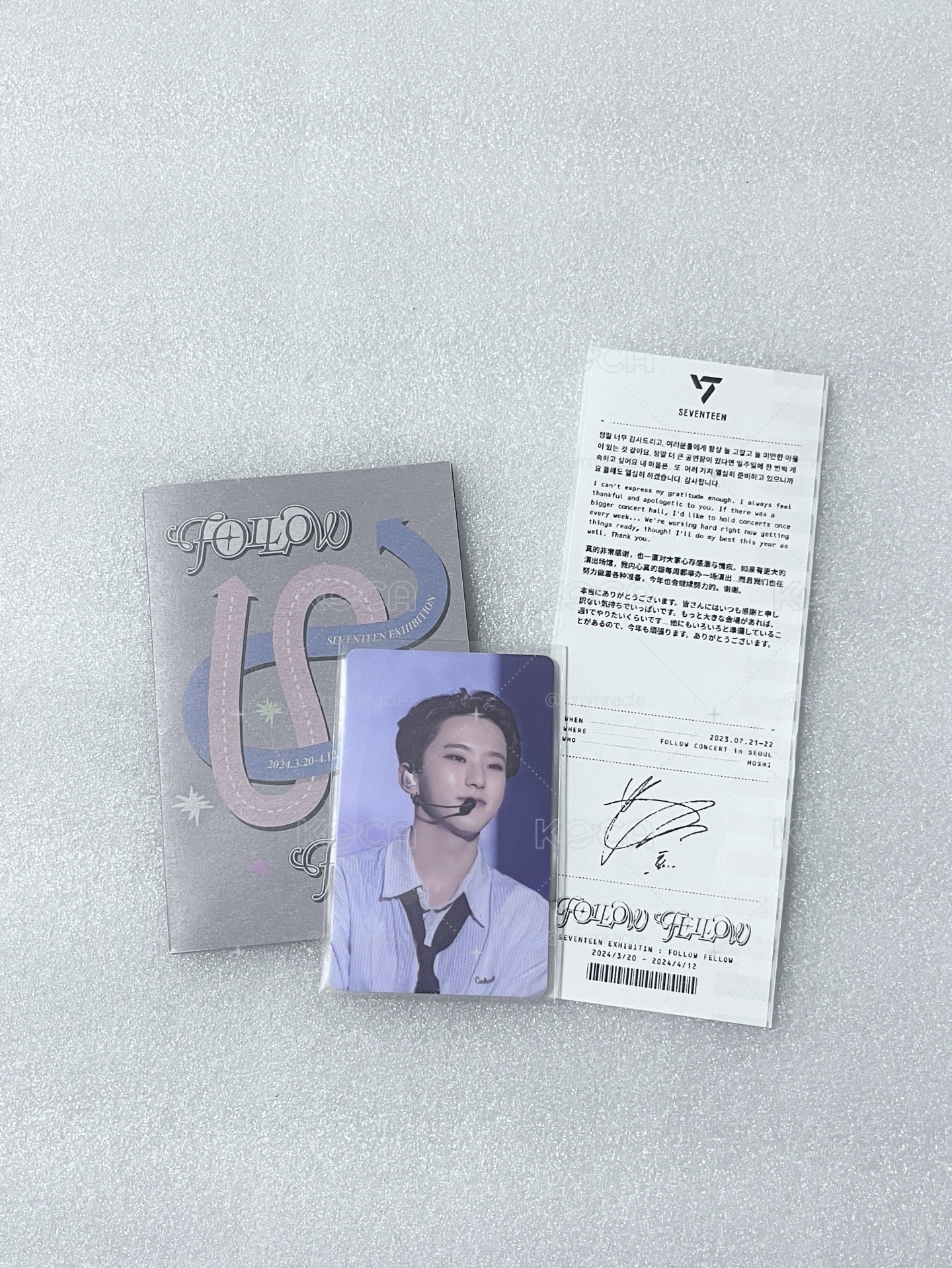 FOLLOW FELLOW 入場卡+留言票卷 HOSHI