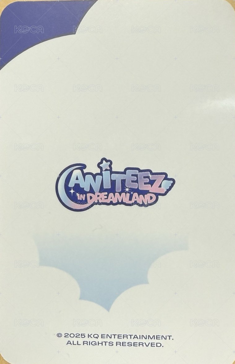ANITEEZ IN DREAMLAND 周邊卡 PVC PHOTOCARD HOLDER 背面