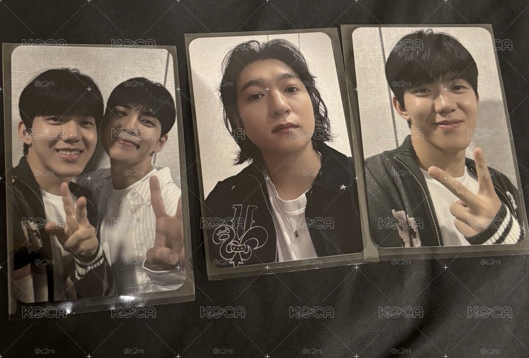 DAY6 DOWOON WONPIL SUNGJIN 小卡 坐娃