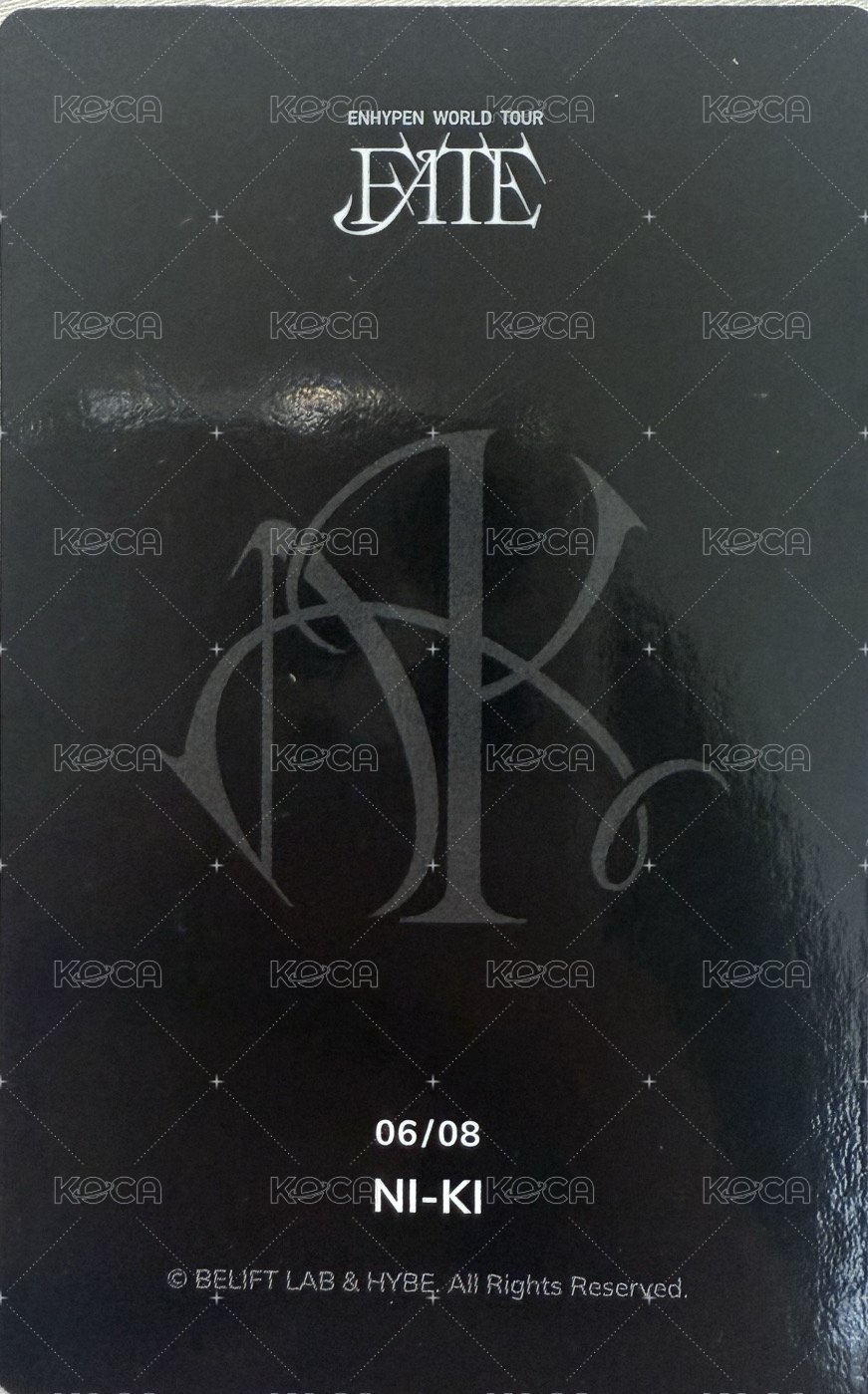 FATE世巡 隨機卡 編號06/08 背面