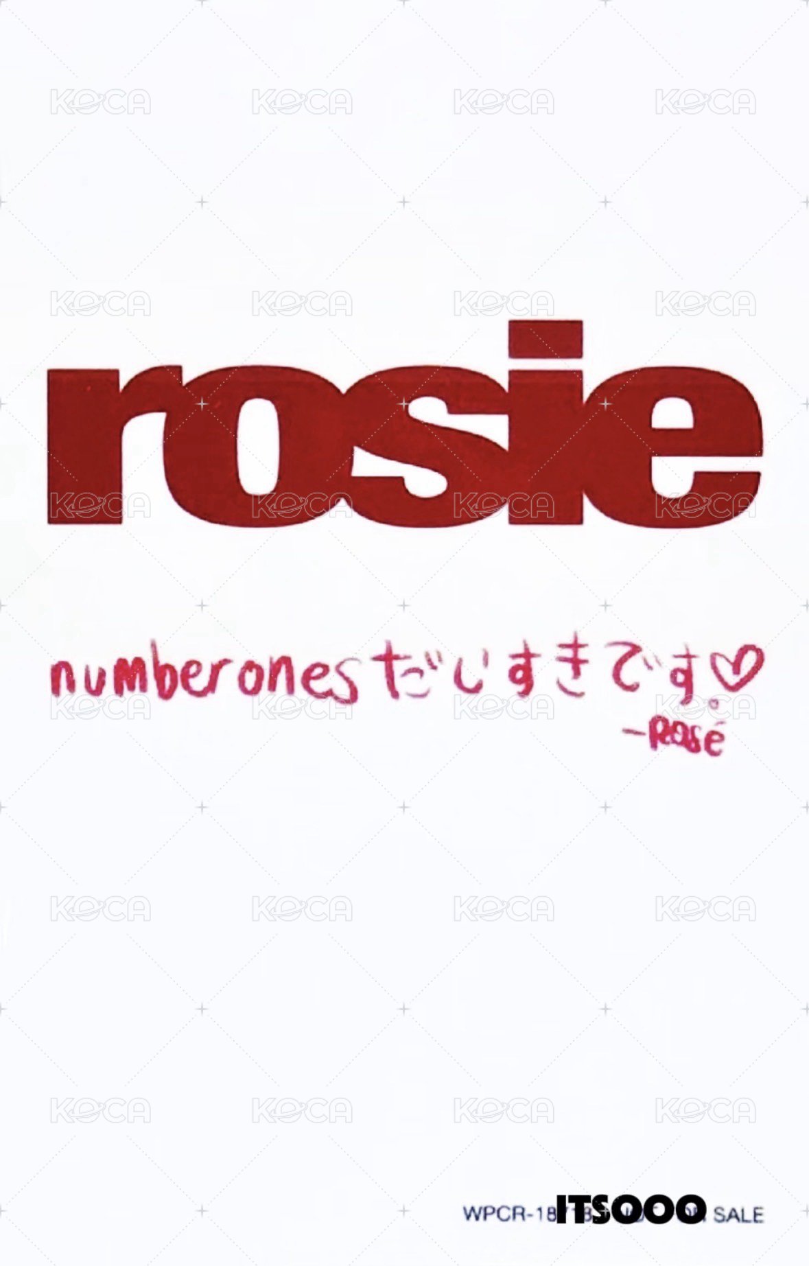 rosie 7net 特典卡  背面