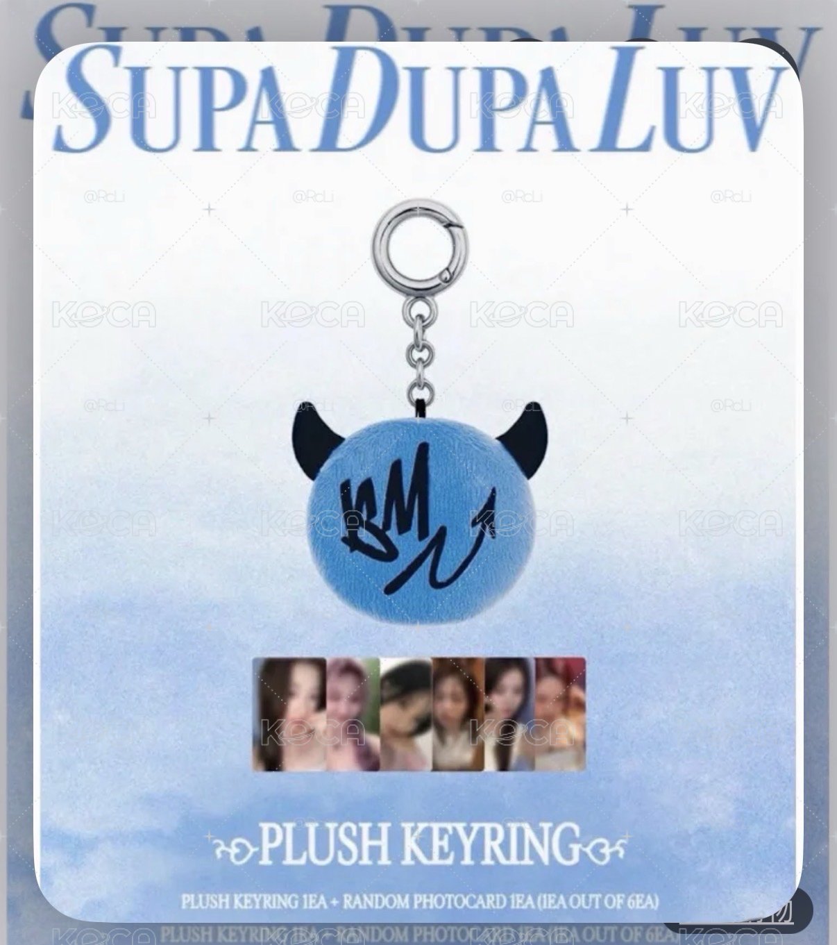 BABYMONSTER [WE GO UP] ‘SUPA DUPA LUV’ 藍絨毛球 隨機含卡