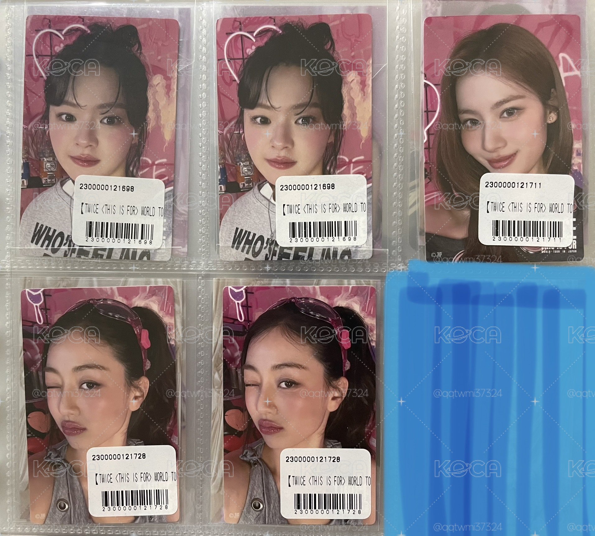 TWICE 六巡 線上一番賞 貼紙