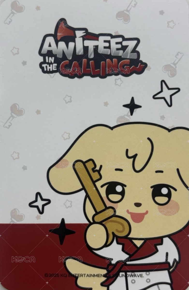 ANITEEZ IN THE CALLING 周邊卡 MINI CLIPBOARD & MEMO PAD SET 背面