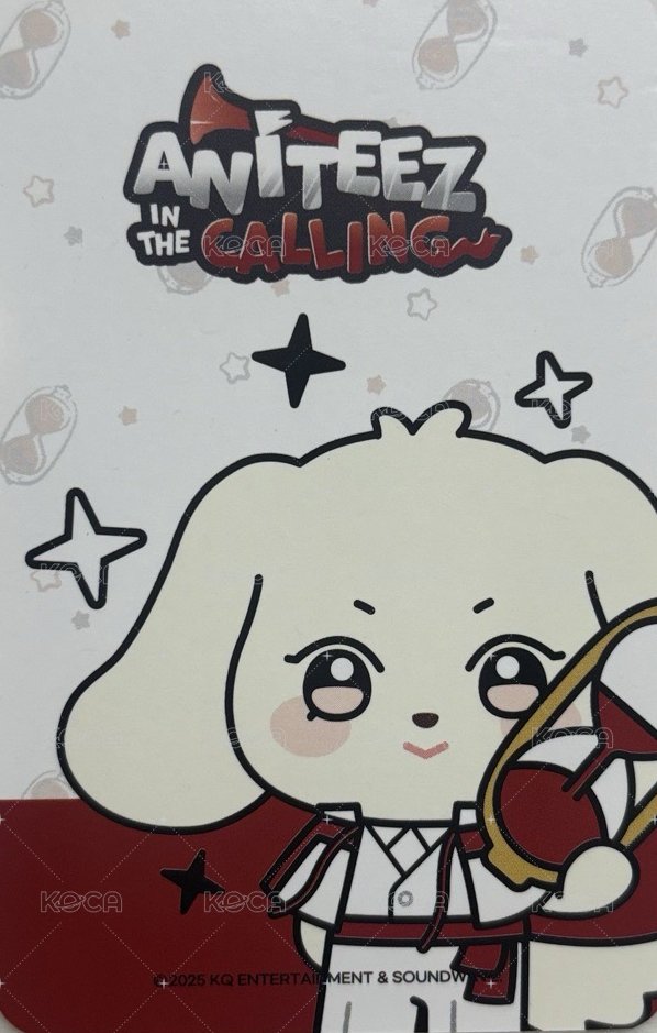 ANITEEZ IN THE CALLING 周邊卡 MINI CLIPBOARD & MEMO PAD SET 背面