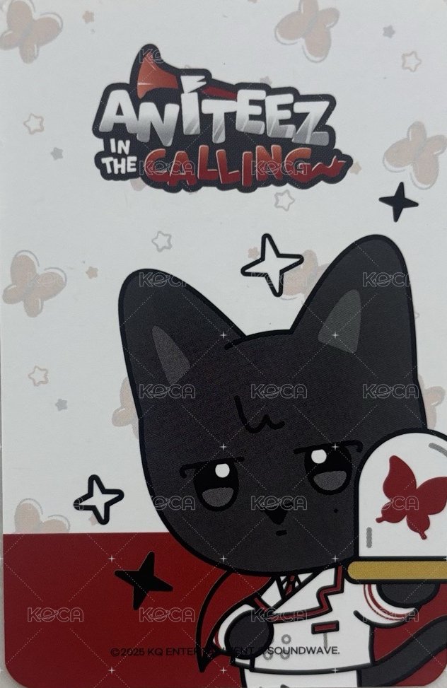 ANITEEZ IN THE CALLING 周邊卡 MINI CLIPBOARD & MEMO PAD SET 背面