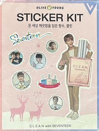 代言 oy clean香水 貼紙 