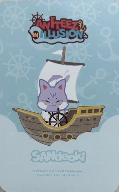 ANITEEZ IN ILLUSION 周邊卡 Acrylic Photocard Frame Kit 背面