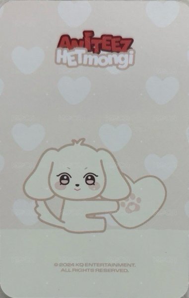 ANITEEZ IN ICE CITY 周邊卡 PLUSH PHOTOCARD HOLDER 背面