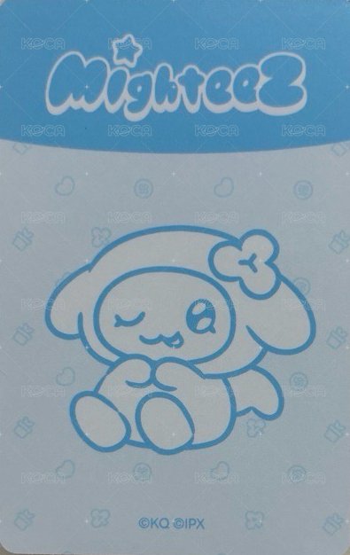 MIGHTEEZ 周邊卡 BIG FACE CUSHION 背面