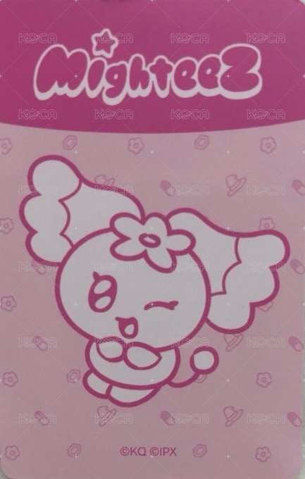 MIGHTEEZ 周邊卡 BIG FACE CUSHION 背面