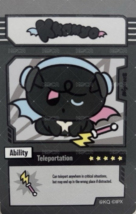 MIGHTEEZ 周邊卡 PHOTO CARD HOLDER PLUSH KEYRING 背面