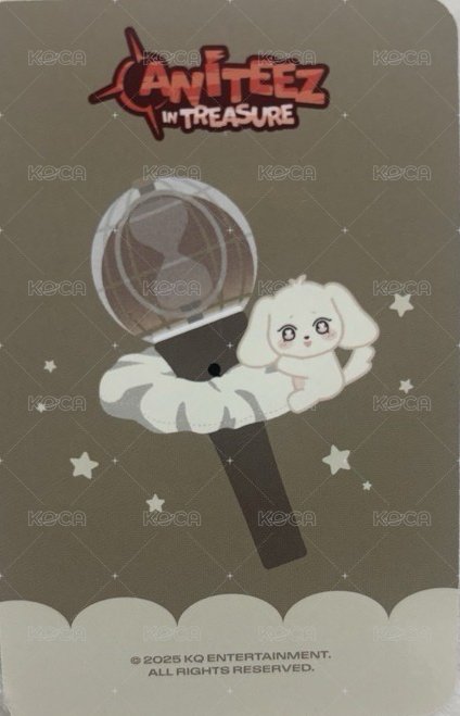 ANITEEZ IN TREASURE 周邊卡 LIGHT STICK STRAP 背面