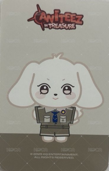 ANITEEZ IN TREASURE 周邊卡 SCOUTING UNIFORM OUTFIT 背面