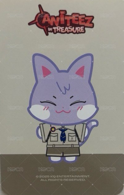 ANITEEZ IN TREASURE 周邊卡 SCOUTING UNIFORM OUTFIT 背面