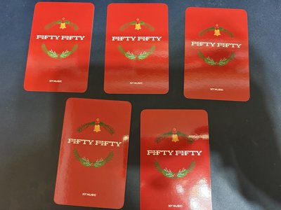 售Fifty Fifty 迷你三輯 "Day & Night"NY music 通路特典小卡 成套