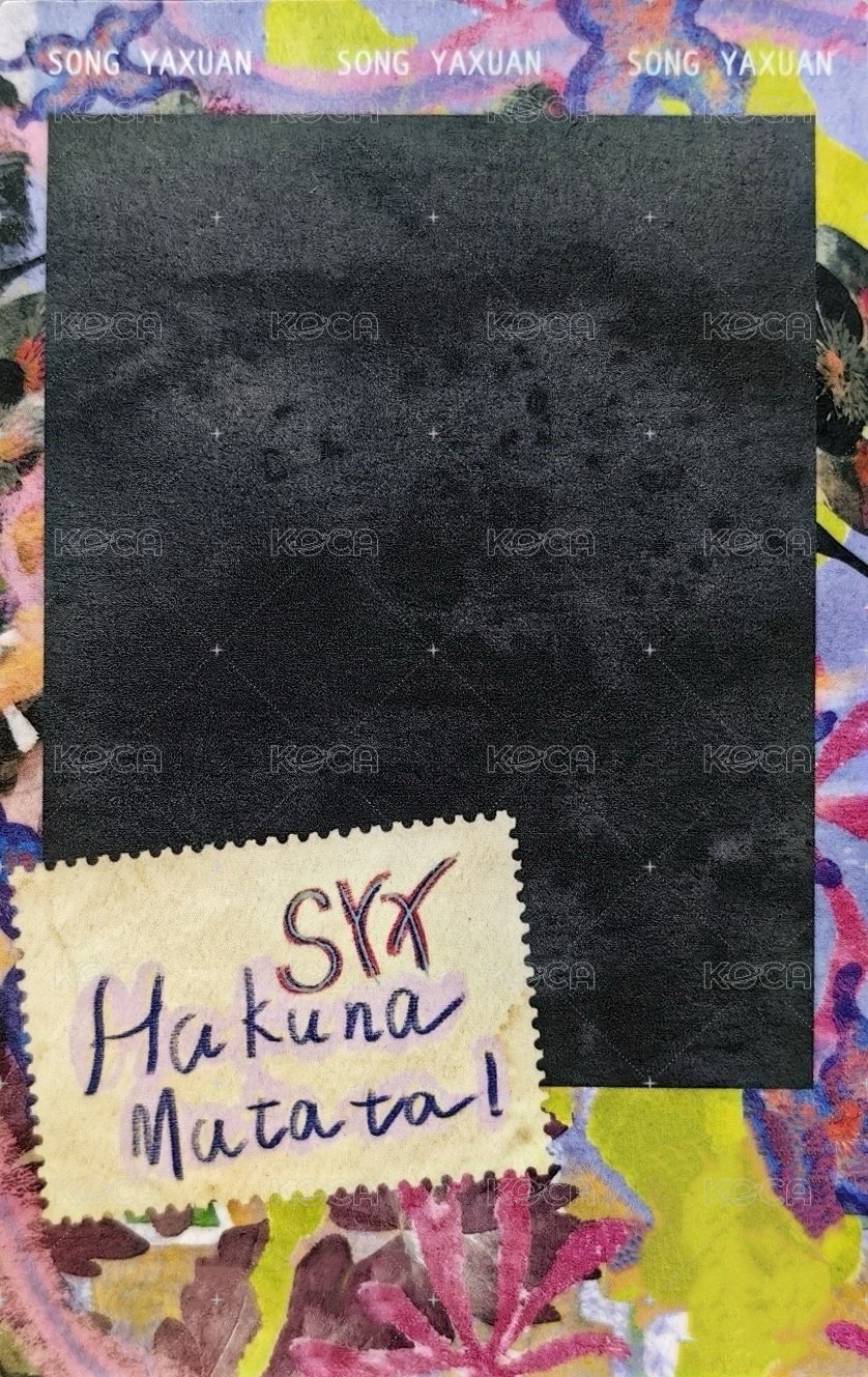 非去不可 隨機卡 3單人拍立得 背面