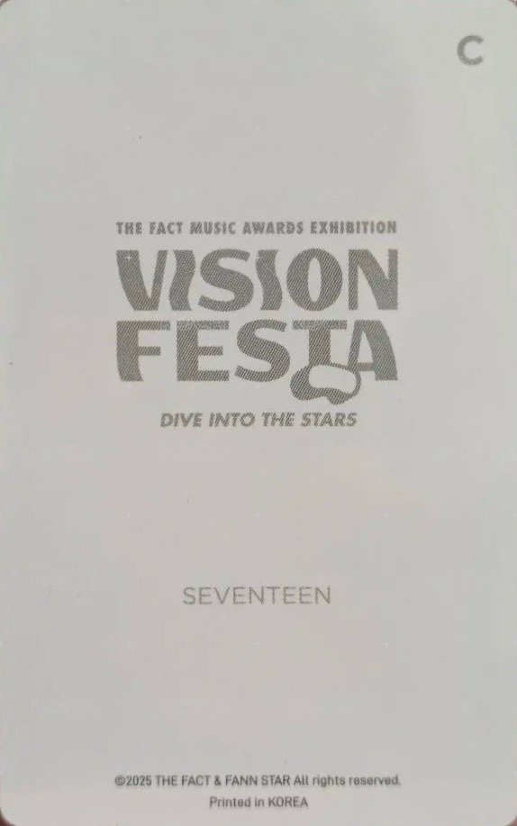VISION FESTA 入場卡 / 場限卡  背面