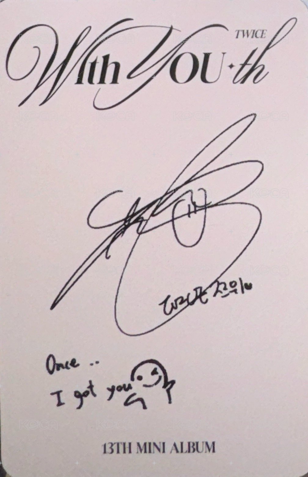 迷13 專輯卡 皇冠瑜 背面