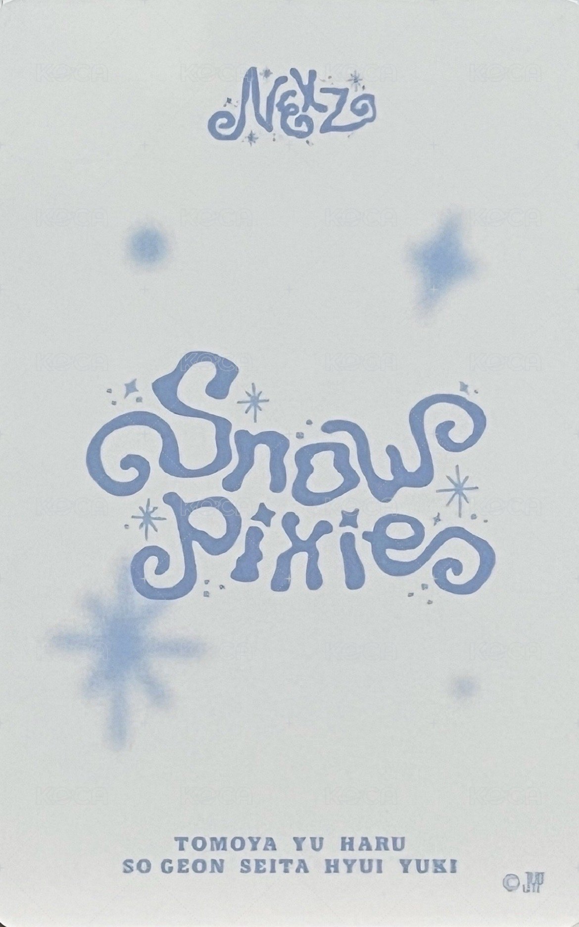 2025 JYP冬日快閃   一番賞 A ver 幸運卡  背面