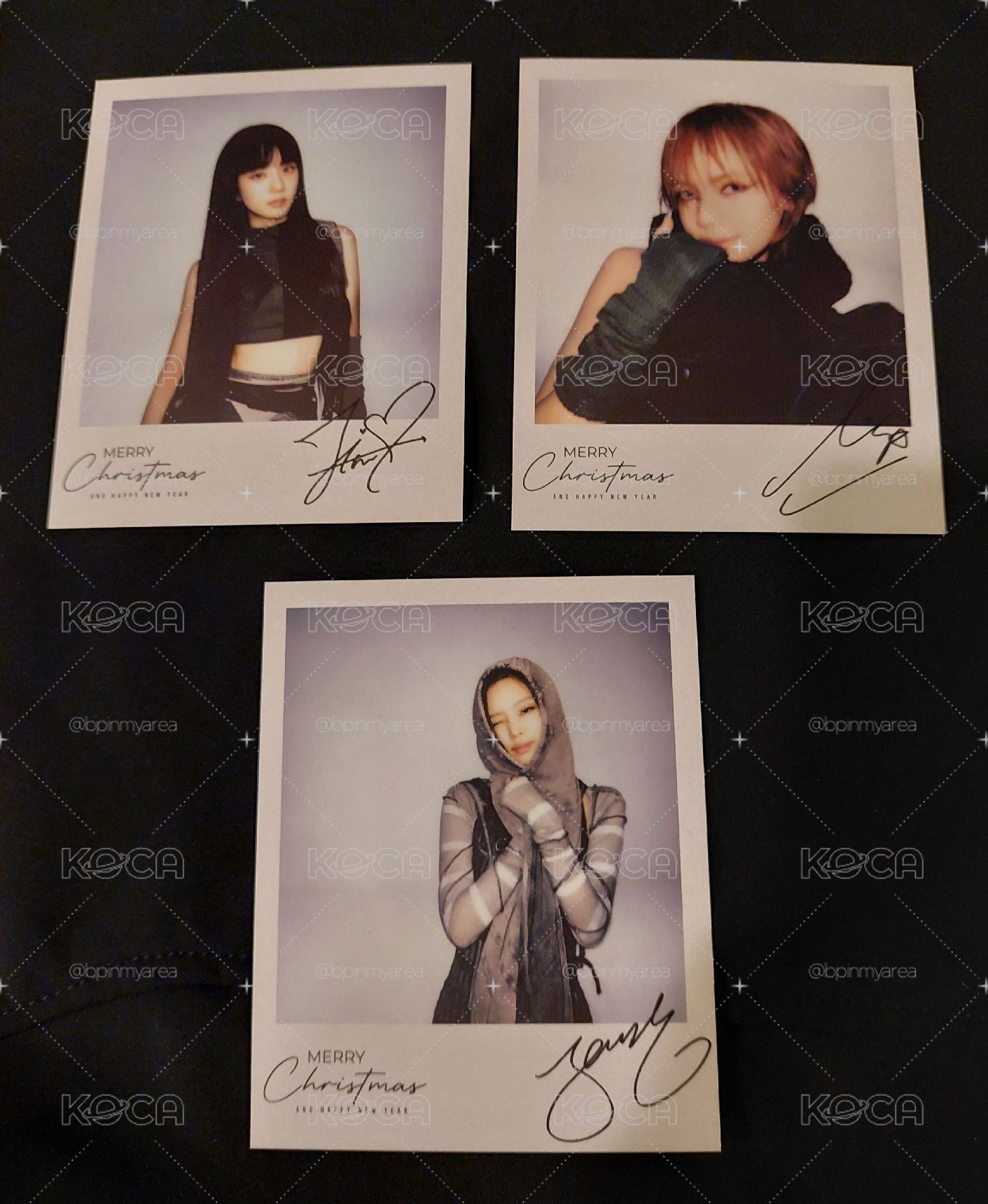 BLACKPINK 日本官咖聖誕明信片