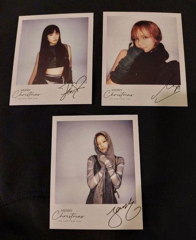 BLACKPINK 日本官咖聖誕明信片