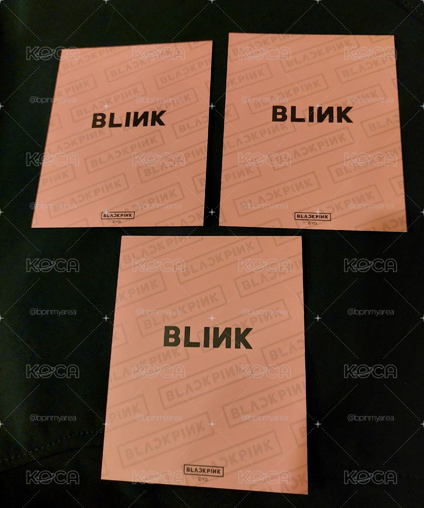 BLACKPINK 日本官咖聖誕明信片
