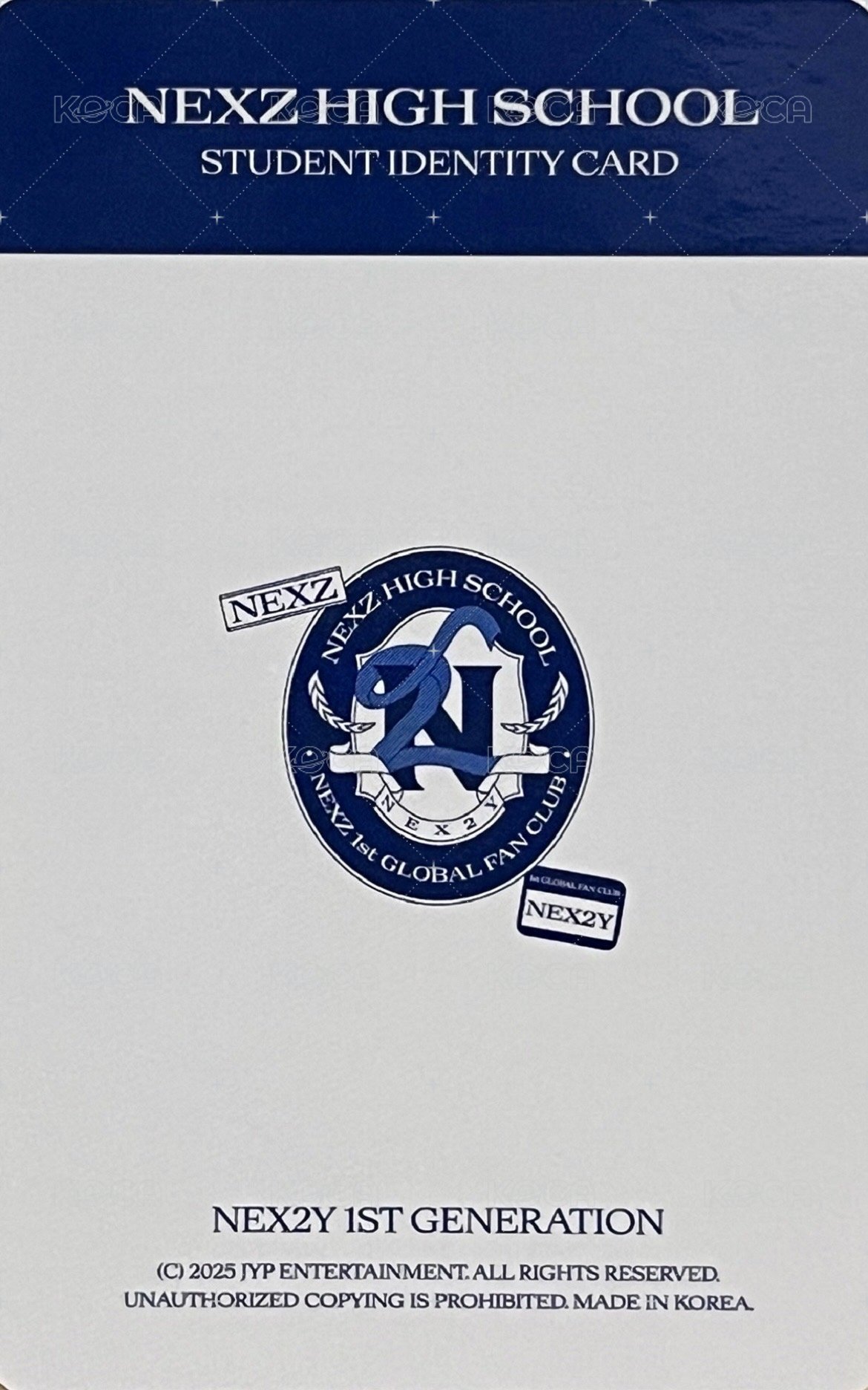 一期會員禮 會員禮卡 學生證 背面