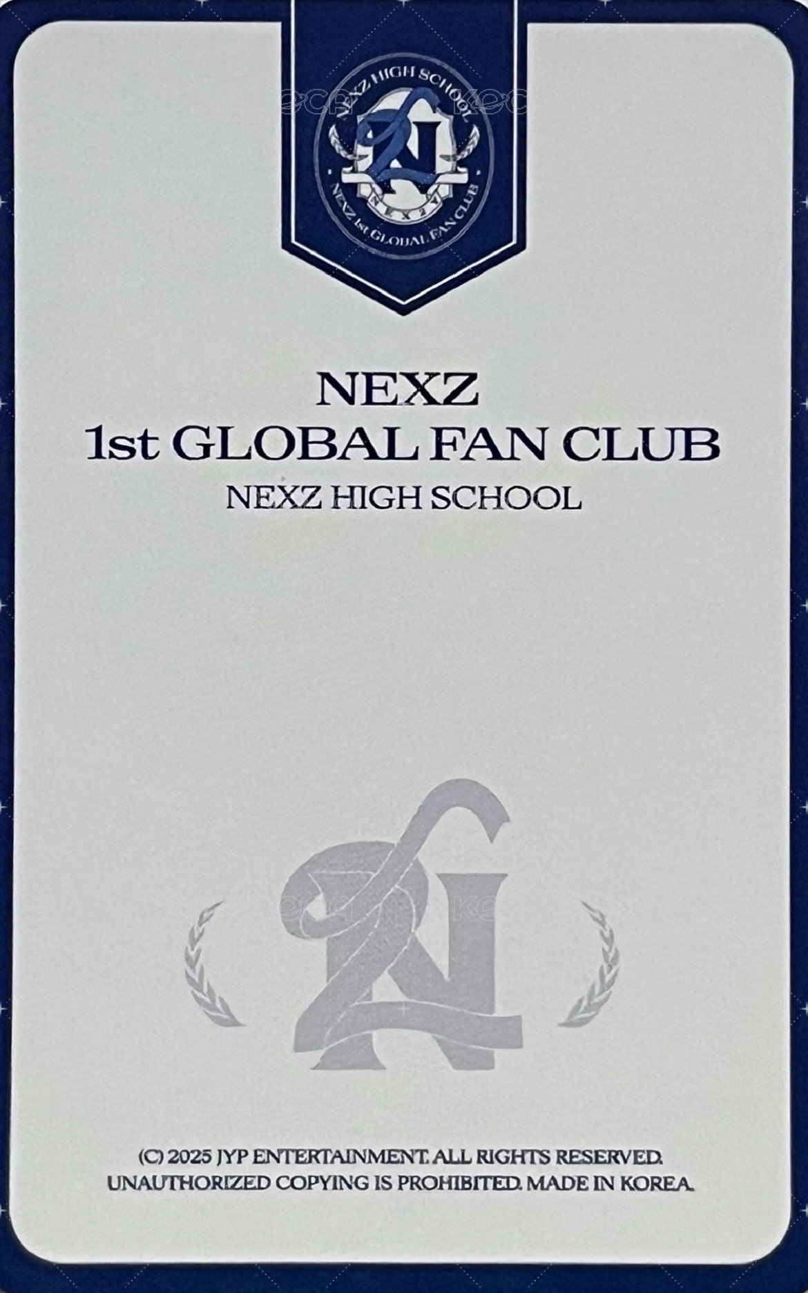 一期會員禮 會員禮卡  背面