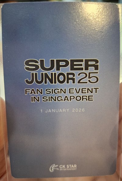 SJ 銀赫 赫宰 SJ25 新加坡 簽售卡