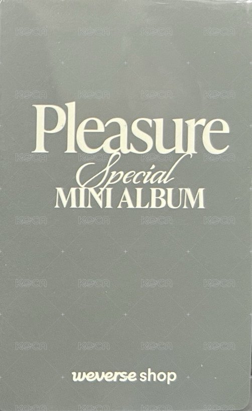 PLEASURE wvs 單封預購 特典卡  背面