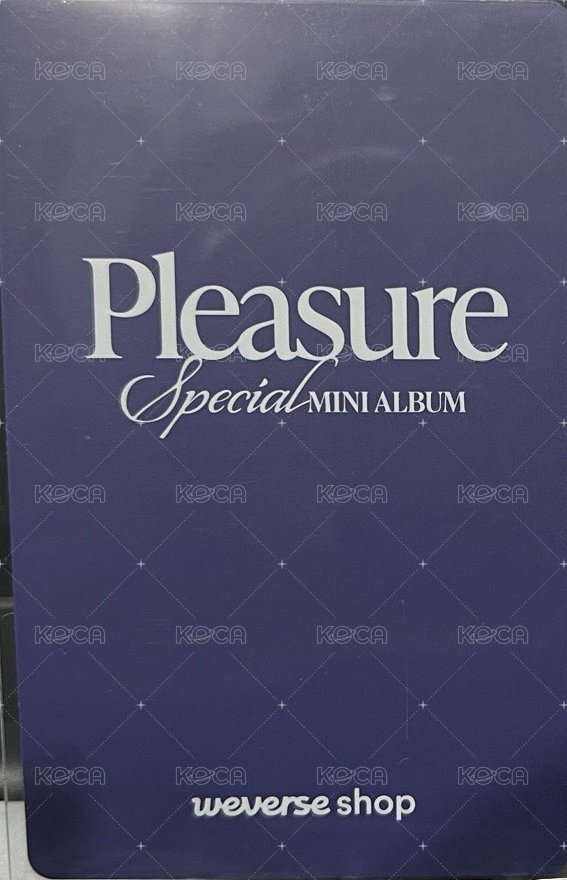 PLEASURE wvs 線上簽售 特典卡  背面