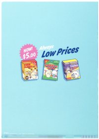 超市透明文件夾 (粉紅色）