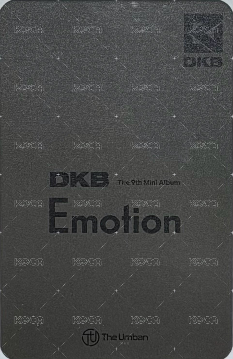 Emotion The Umban 簽售卡  背面