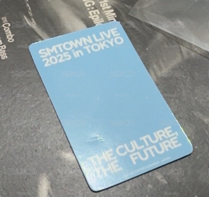 aespa winter smtown 2025 TOKYO 澀谷快閃店滿額卡